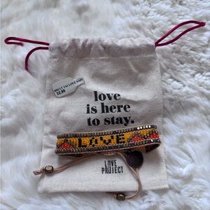 Love Project Bead Bracelet - Orange and Yellow